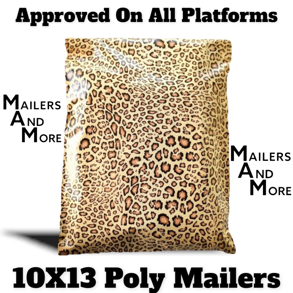 25 10X13 Poly Mailers Leopard PRICE IS FIRM - Picture 8 of 15